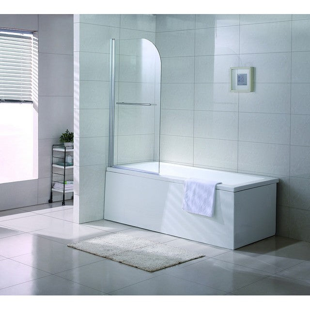 Paravan cada Belform Clear, profil cromat, geam transparent, 80x140 cm