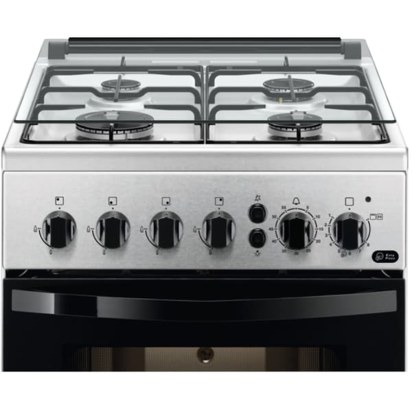 Aragaz ZANUSSI, 4 Arzatoare, Gaz, L 50 cm, 55 Litri, Grill, Inox