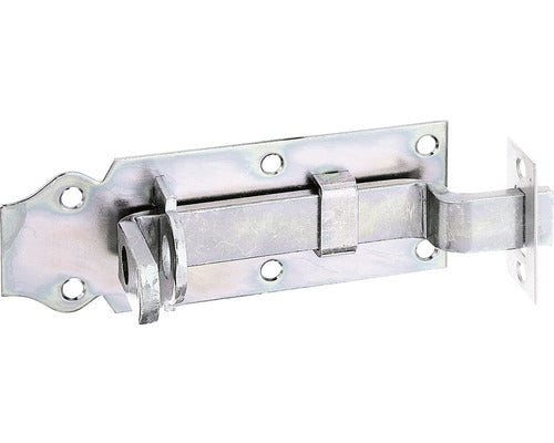 Zavor Metalic Pentru Fereastra Alberts 120x44 Mm, Blocare Cu Lacat, Otel Zincat Galben