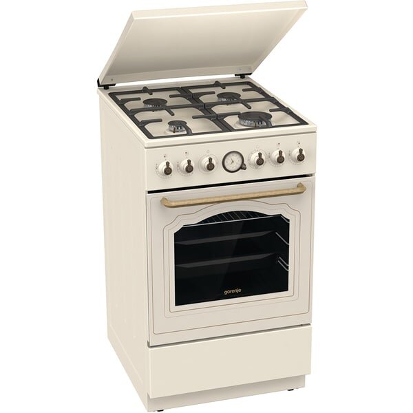 Aragaz GORENJE GGI5BCLI, 4 arzatoare, Gaz, L 50 cm, Grill, Bej