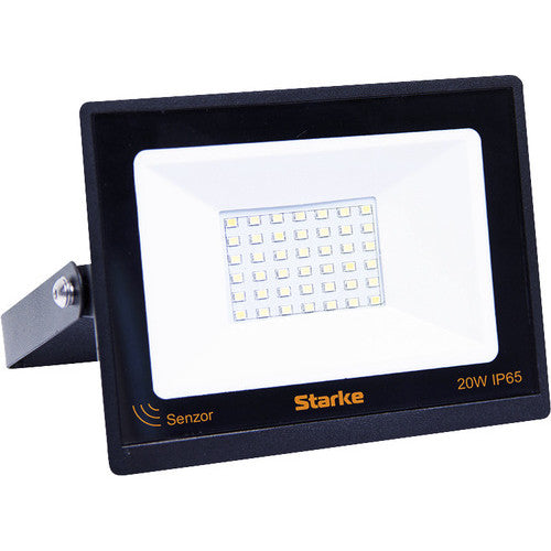 Proiector cu LED integrat Starke 20W 2000 lumeni IP65, senzor de miscare, lumina rece