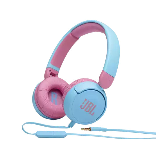Casti pentru copii On Ear JBL JR310, Cu fir, Albastru