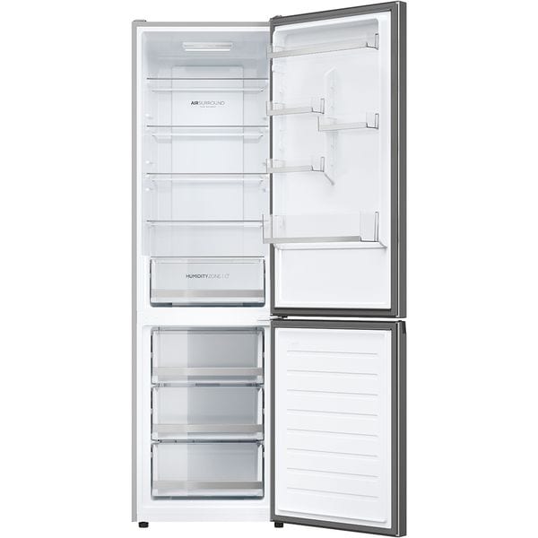 Combina frigorifica HAIER HDW1620CNPK, Total No Frost, 377 l, H 200 cm, Clasa C, Wi-Fi, argintiu