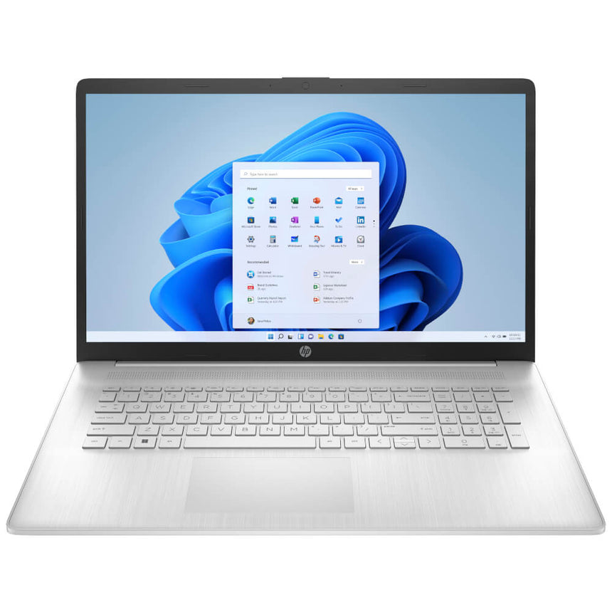 Laptop HP 17-cp1003nq, 17.3", Full HD, AMD Ryzen 7 5825U, 16GB RAM, 256GB SSD + 1TB HDD, AMD Radeon Graphics, Windows 11 Home, Natural Silver