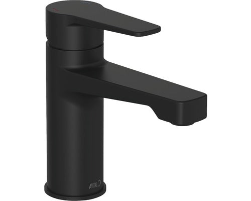 Baterie lavoar monocomanda AVITAL Tay ventil Push-Open negru mat