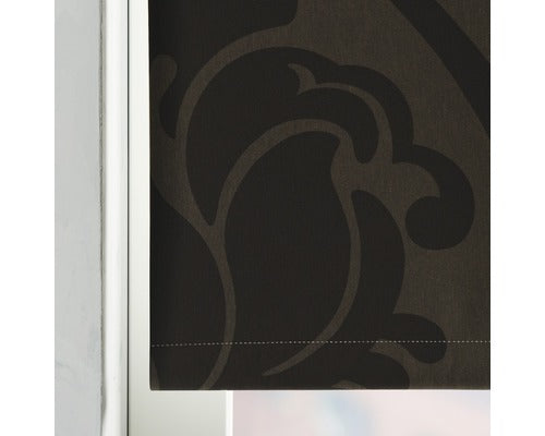 Rulou Opac Soluna D4 Imprimeu Ornamental Maro 180x190 Cm