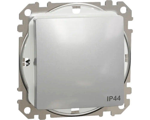 Intrerupator Simplu Schneider Sedna Design, Protectie La Umiditate Ip44, Aluminiu