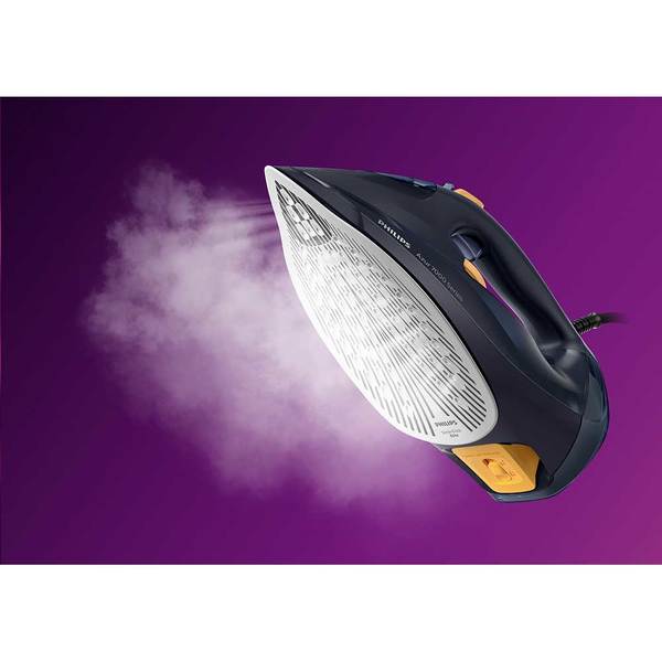 Fier de Calcat PHILIPS Seria 7000 DST7060/20, 3000W, 250g/min, 300ml, Talpa SteamGlide Elite, Bleumarin-Galben