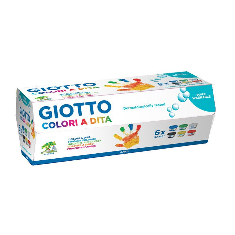Set 6 culori pictura cu degetele Giotto