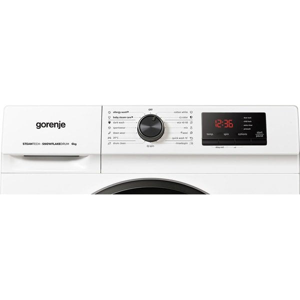 Masina de spalat Gorenje WNHVB60SES, Clasa energetica: E, 6 kg, 1000 rpm, Alb