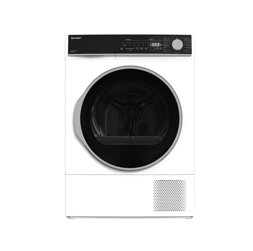 Uscator de Rufe SHARP KD-NHB8S7GW21-EE, Pompa de Caldura, 8 kg, 15 programe, Clasa A++, Alb