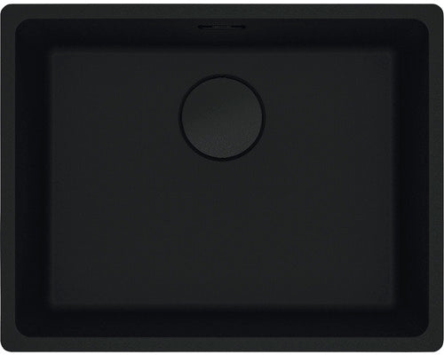 Chiuveta Bucatarie cu o Cuva Franke 55x43 cm, Fara Picurator, Reversibila, Fragranite Negru