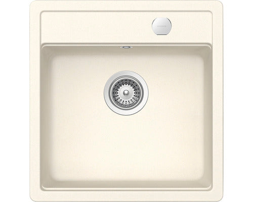 Chiuveta Bucatarie Cu O Cuva Schock Mono N-100s 49x51 Cm, Fara Picurator, Cristadur Magnolia