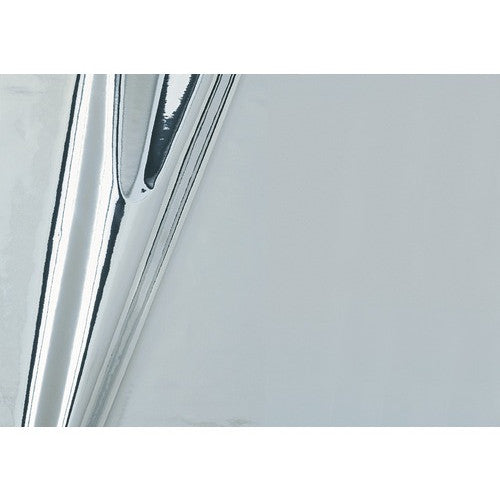 Rola autocolant, argintiu lucios, aplicare pe mobila, usa, perete, 45x150 cm