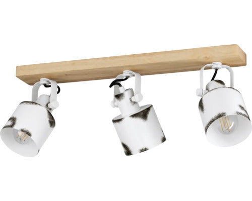 Plafoniera Kilburn E27 Max. 3x40w, Lemn/metal