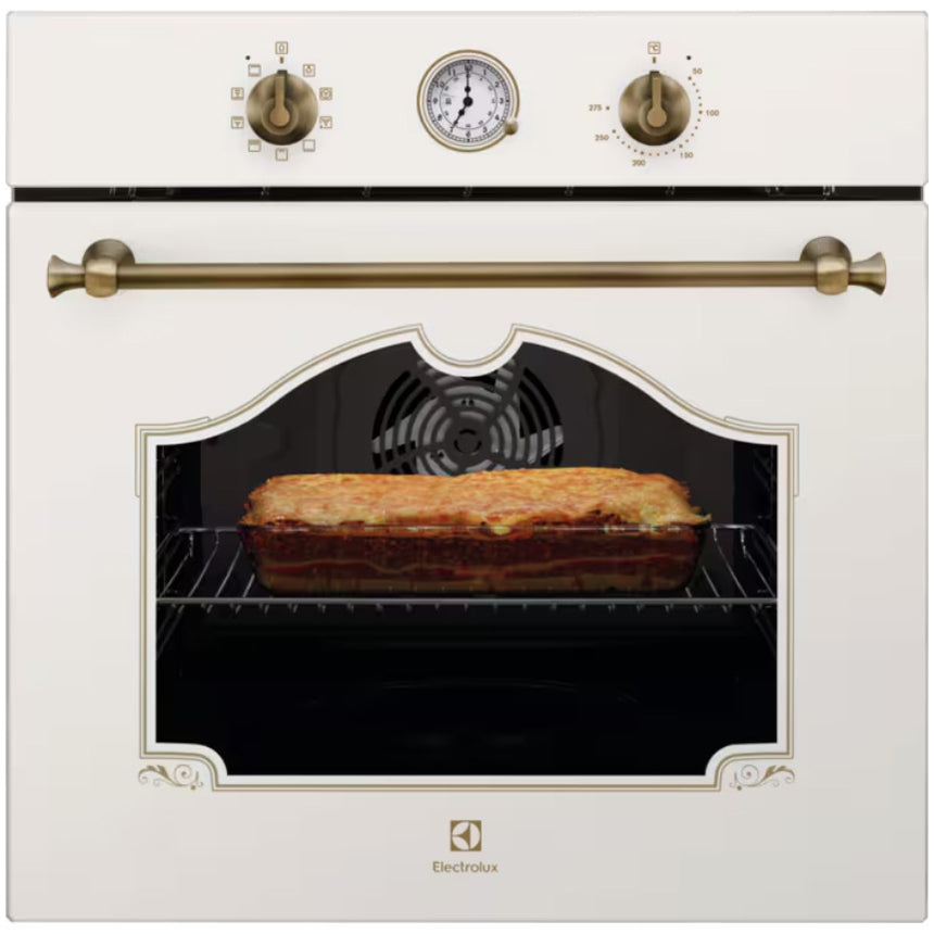 Cuptor incorporabil Electrolux EOA5220FOV, Electric, 72 l, Autocuratare catalitica, Timer, Grill, Clasa A, Crem/Auriu