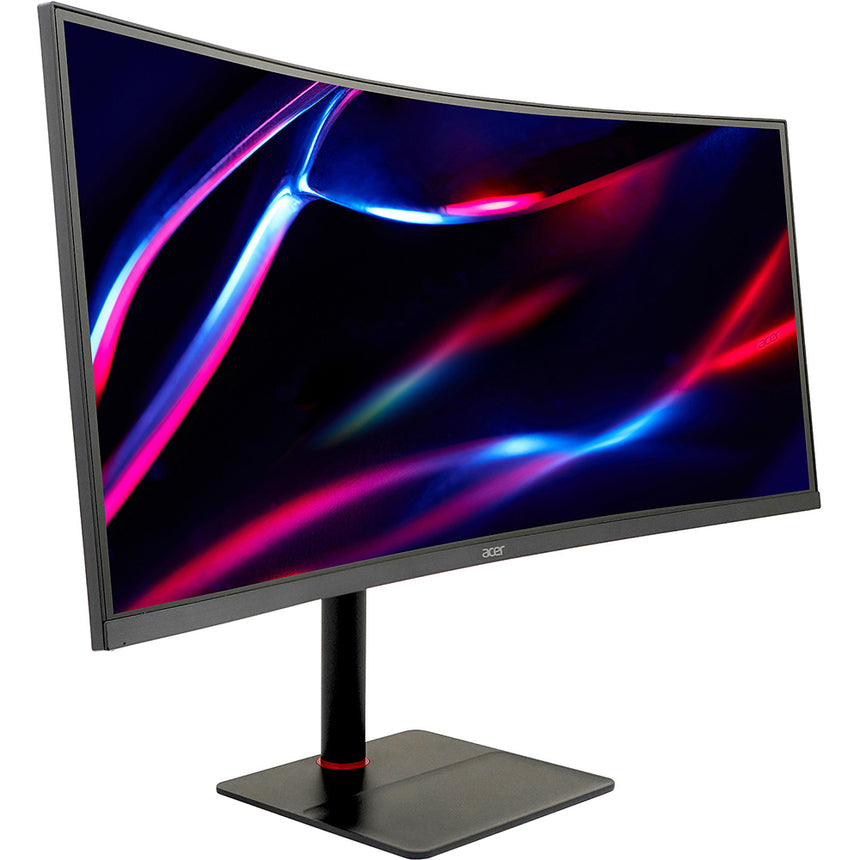 Monitor Gaming curbat LED VA ACER Nitro XV345CURV, 34", UWQHD, 165Hz, AMD FreeSync Premium, HDR10, Clasa F, Negru