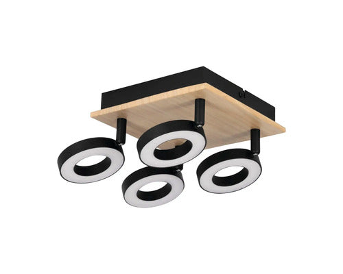 Spot LED, Eglo, 901205, Rielves, 3000 K, 4x4.2W, IP20, Alb
