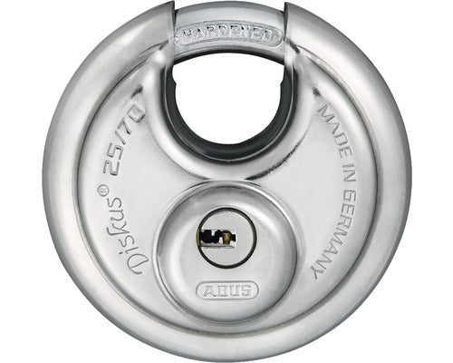 Lacat Otel Inoxidabil Abus Diskus 71mm, Belciug Ø10mm, 5 Chei