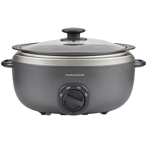 Multicooker MORPHY RICHARDS Titanium 461022EERROM, 6.5l, 290W, 3 programe, Negru-Argintiu