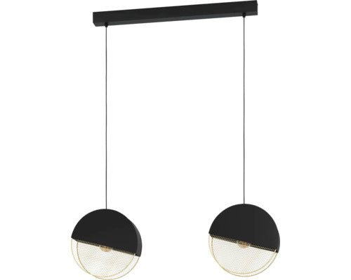 Lustra Mumbles E27 Max. 2x40w, Negru/auriu
