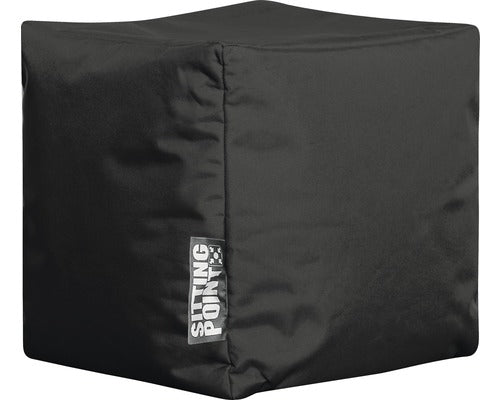 Taburet Puf Sitting Point Forma Cub Scuba Negru 40x40x40 Cm