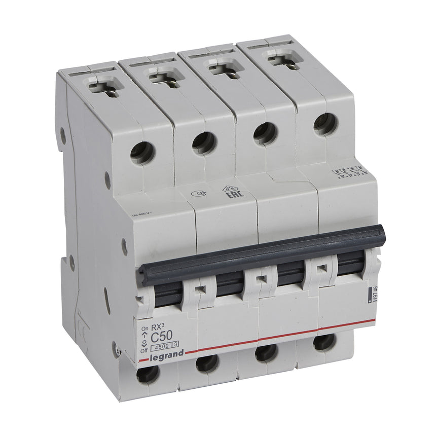 Siguranta automata Legrand DNX3 4P curba C, 50A 4,5kA
