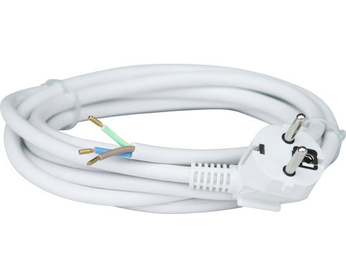 Cablu De Alimentare (H05vv-f) 3x1, 5mm² 3m 3680w Alb