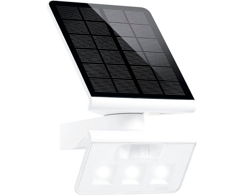 Proiector Solar Cu Led Steinel Xsolar 150 Lumeni 3000k, Senzor De Miscare, Plastic Alb