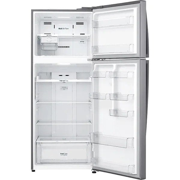 Frigider cu doua usi LG GTB574PZCVD, 438 l, No Frost, LinearCooling, Compresor Linear Inverter, Clasa F, H 178 cm, Argintiu