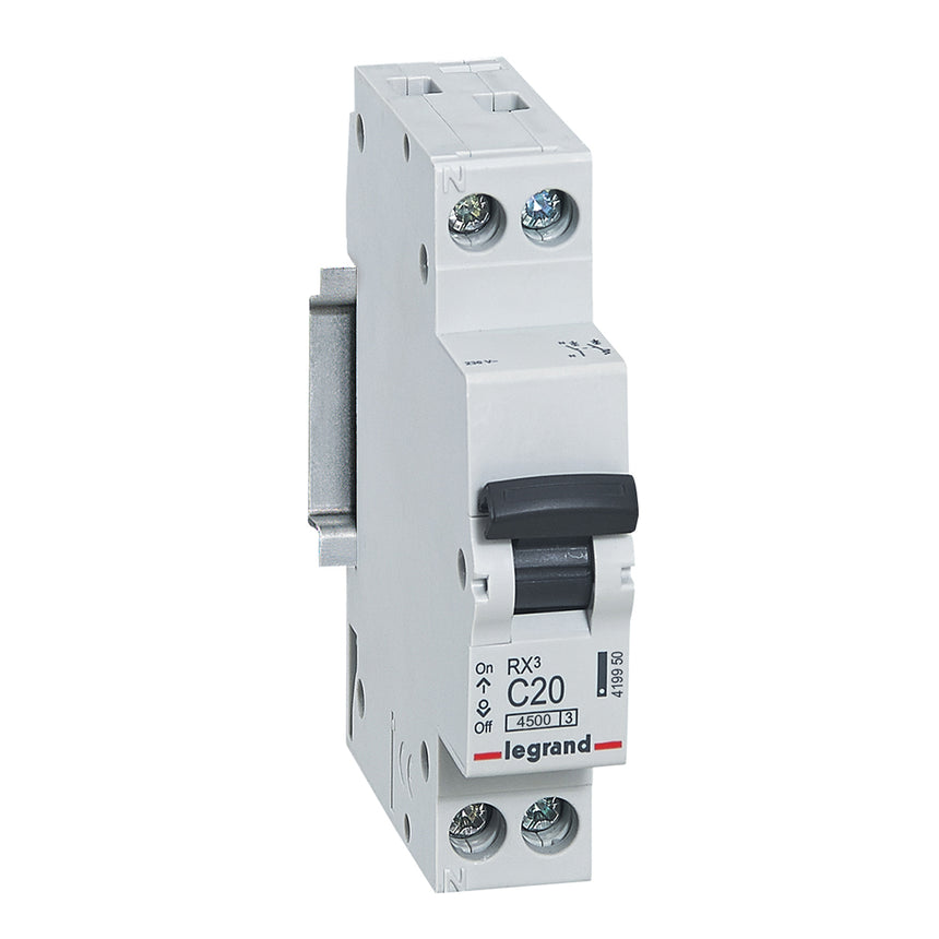 Intreruptor Automat 20A 1P+N C 4.5kA 1MW - LEGRAND RX3