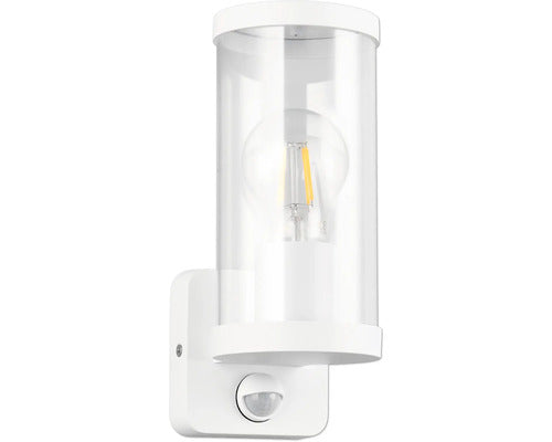 Aplica exterior BONITO, alb, cu senzor de miscare, IP44, 23x9.5cm, aluminiu