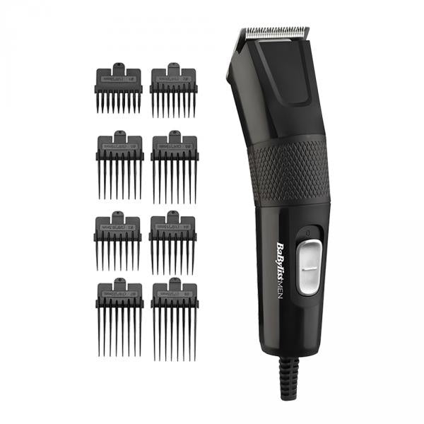 Aparat de tuns si aranjat parul si barba BaByliss E756E, Power Hair Clipper, 8 accesorii