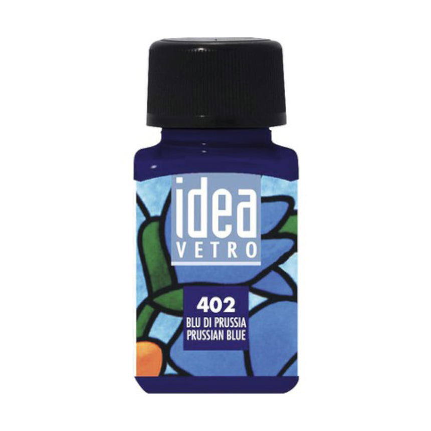 Vopsea pentru Pictura Sticla Idea Vetro Maimeri - Prussian Blue - 60 ml