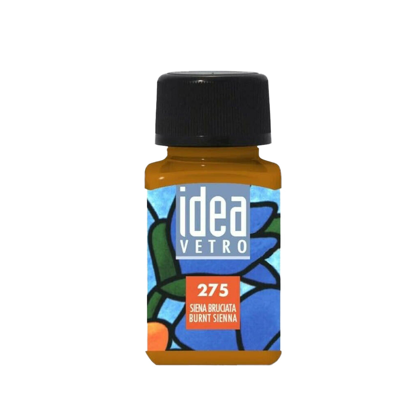 Vopsea pentru Pictura Sticla Idea Vetro Maimeri - Burnt Sienna - 60 ml