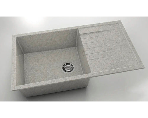 Chiuveta Bucatarie Granixit Cu O Cuva Fat Avangard 229 90x49 Cm, Cu Picurator, Reversibila, Pewter