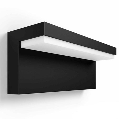 Aplica LED pentru exterior Philips Hue Nyro, 13.5W, lumina alba si colorata (2000-6500K), IP44, 25.4cm, Aluminiu, Negru, clasa energetica G