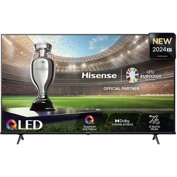 Televizor QLED Smart HISENSE 65E7NQ Pro, Ultra HD 4K, HDR, 164cm, Clasa E, Negru