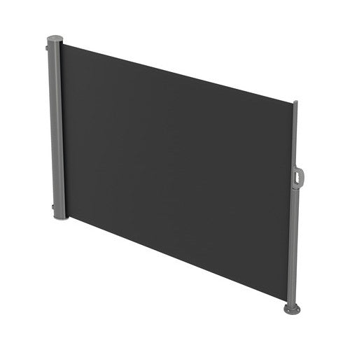 Copertina retractabila manuala, 1,6x3 m, cu stalpi detasabili gri