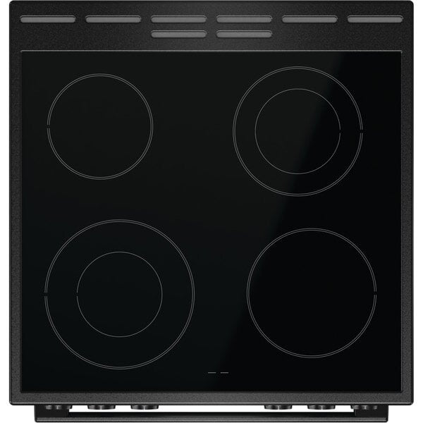 Aragaz GORENJE GEC6C61BMB, 4 arzatoare, Electric, L 60 cm, Negru