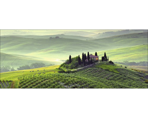 Tablou Sticla Tuscany Twilight 50x125 Cm