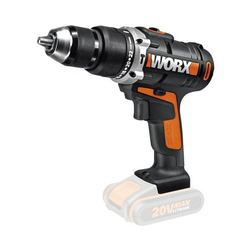 Masina de gaurit&insurubat cu percutie fara acumulator Worx WX372.9 20V max. 50Nm,