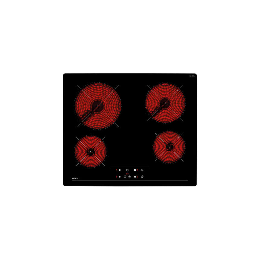 Plita electrica vitroceramica, Teka TZ 6415, 4 zone de gatit, 60 cm