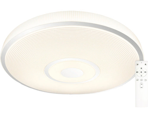 Plafoniera Liberty 24w 2500 Lumeni Ø38 Cm 3000-6500k, Cu Telecomanda, Alb Cu Efecte De Stele