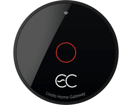 Centru De Comanda Smart Zigbee 3.0 Gateway Livolo, Control Aplicatie & Wifi Negru, Incl. Adaptor