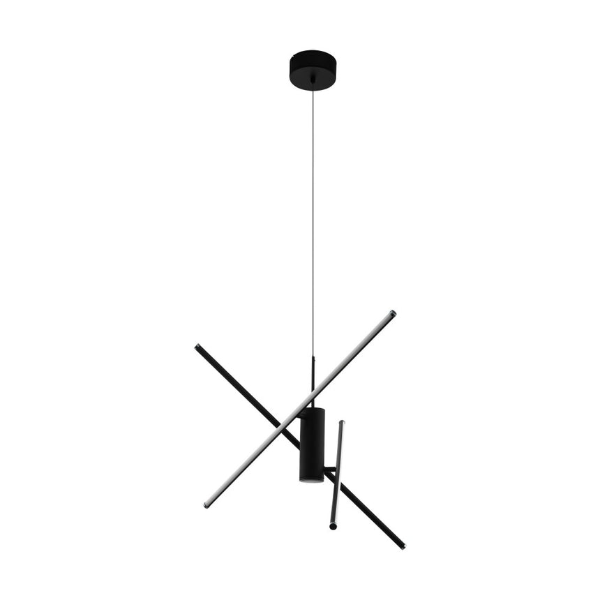 Pendul EGLO SALITRE 99818, LED 30W, 2600lm, 3000K, Aluminiu, Negru, Plastic, Alb IP20
