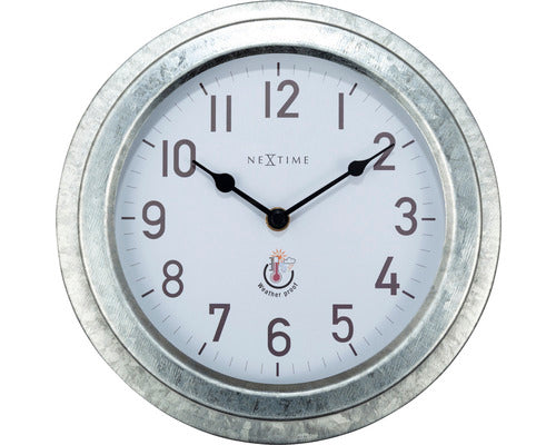 Ceas Perete Nextime Poppy Gri Ø 22 Cm