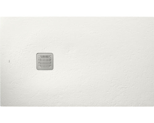 Cadita de Dus Dreptunghiulara Slim Roca Stonex Terran 100x80 cm Alb