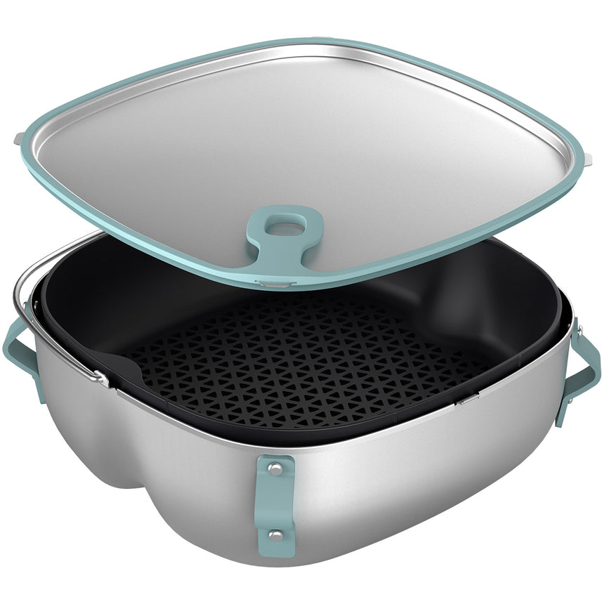 Accesoriu pentru Airfryer Philips HD9960/00, Set 2-in-1 gatit cu aburi si prajire rapida, compatibil cu gama Airfryer Seria 7000 HD9880, HD9275, HD9276