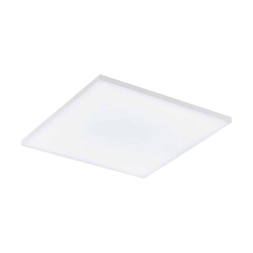 Plafoniera TURCONA, EGLO, LED, 20W, 2400 lm, 3000K, otel, alb, plastic, satinat, 45 x 45 x 6 cm, IP20